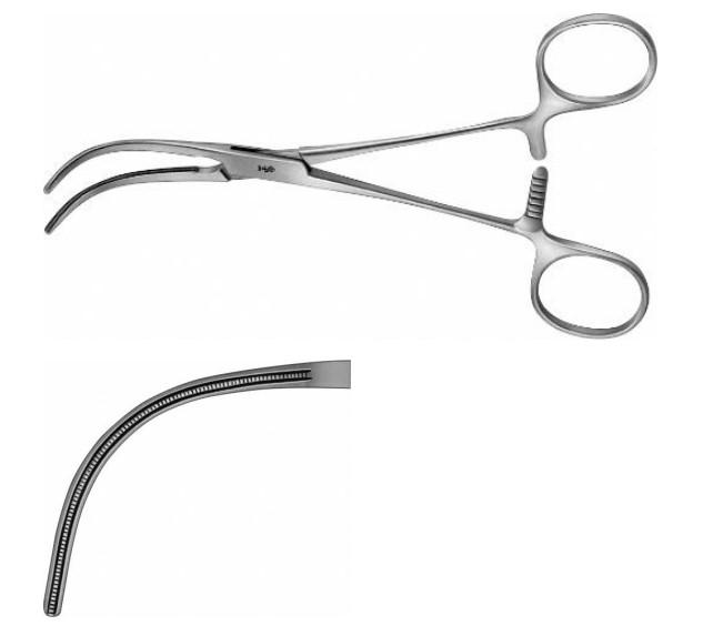 ДЕ’БЕКІ ПЕРЕФЕРИЧ. ЗАТИСКАЧ ВИГНУТ. 160MM